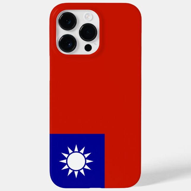 Funda De Case-Mate Para iPhone Bandera de Taiwán (Reverso)