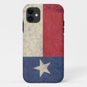 Funda Para iPhone 11 Bandera de Tejas envejecida