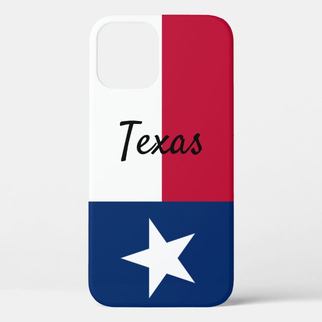 Funda De Case-Mate Para iPhone Bandera de Texas (Reverso )