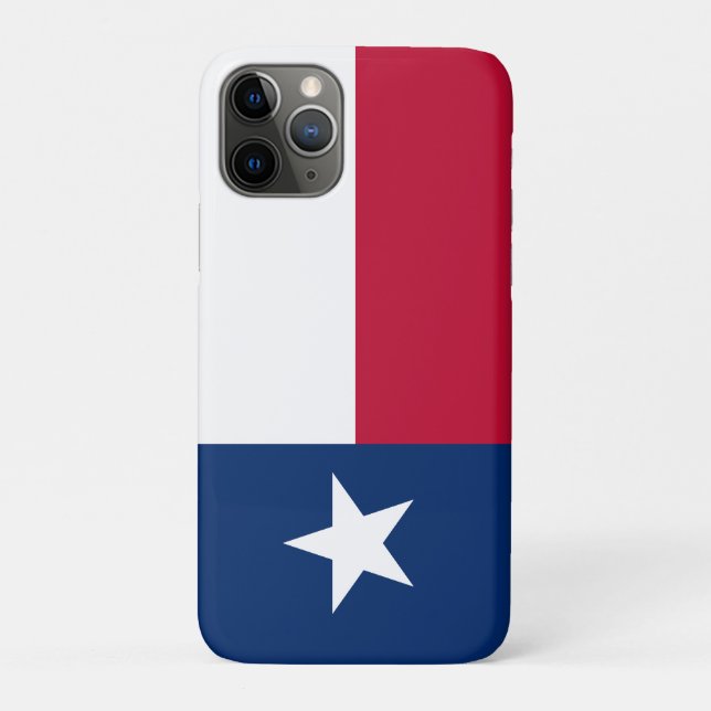 Funda De Case-Mate Para iPhone Bandera de Texas (Reverso)