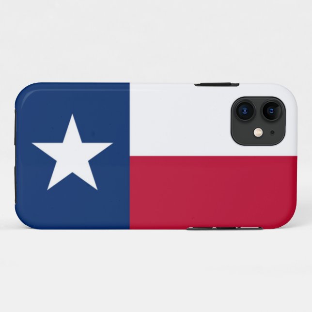 Funda De Case-Mate Para iPhone Bandera de Texas (Reverso (horizontal))