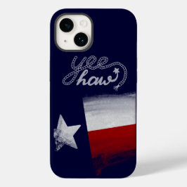 Funda Para iPhone 14 De Case-Mate Bandera de Texas acuarela Rústico Rojo Azul