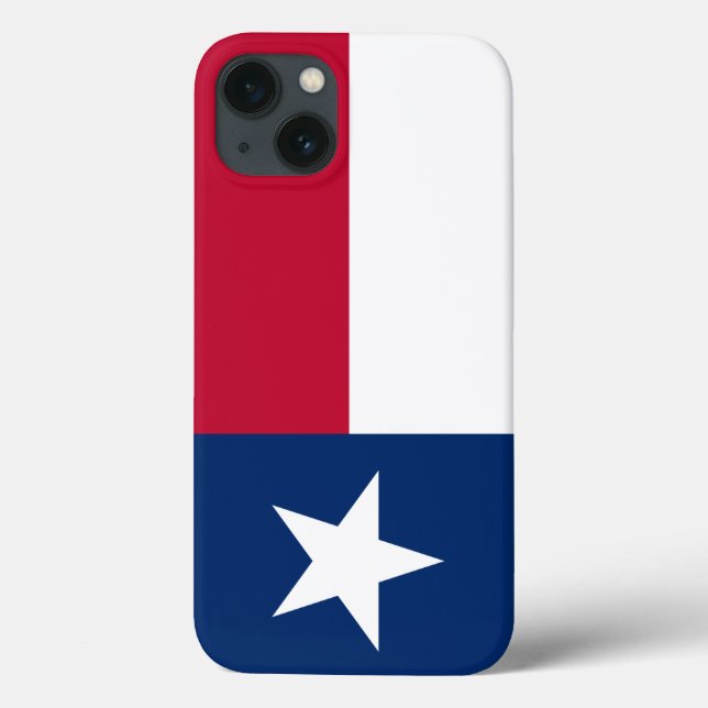 Funda De Case-Mate Para iPhone Bandera de Texas (vertical) (Reverso)