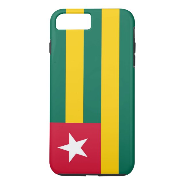 Funda De Case-Mate Para iPhone Bandera de Togo (Reverso)