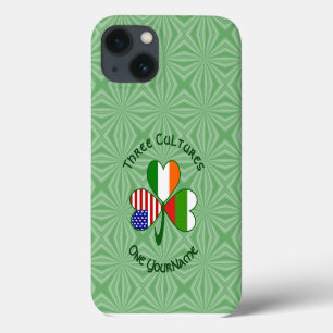 Funda Para iPhone 13 Bandera de trébol personalizable búlgaro irlandés