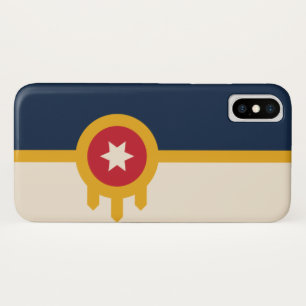 Funda Para iPhone X Bandera de Tulsa (Oklahoma)