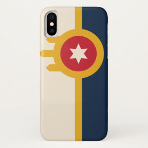 Funda Para iPhone X Bandera de Tulsa, Oklahoma