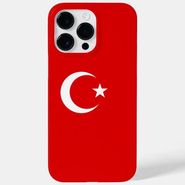 Funda De Case-Mate Para iPhone Bandera de Turquía (Reverso)