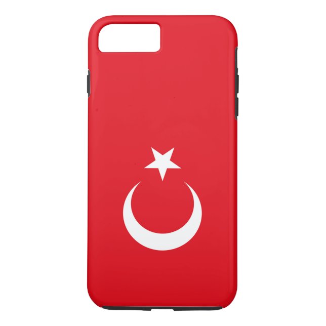 Funda De Case-Mate Para iPhone Bandera de Turquía (Reverso)