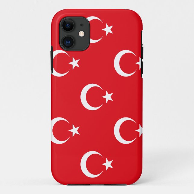 Funda De Case-Mate Para iPhone Bandera de Turquía (Reverso)