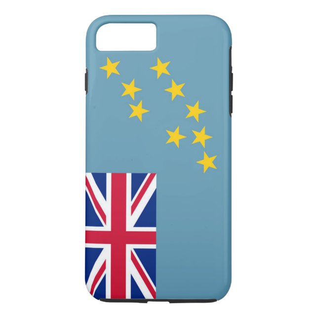 Funda De Case-Mate Para iPhone Bandera de Tuvalu (Reverso)