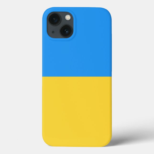 Funda De Case-Mate Para iPhone Bandera de Ucrania (Reverso)