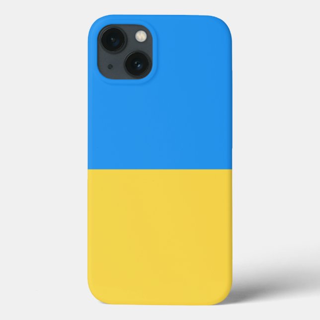 Funda De Case-Mate Para iPhone Bandera de Ucrania (Reverso)