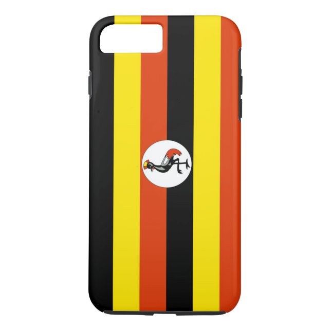 Funda De Case-Mate Para iPhone Bandera de Uganda (Reverso)