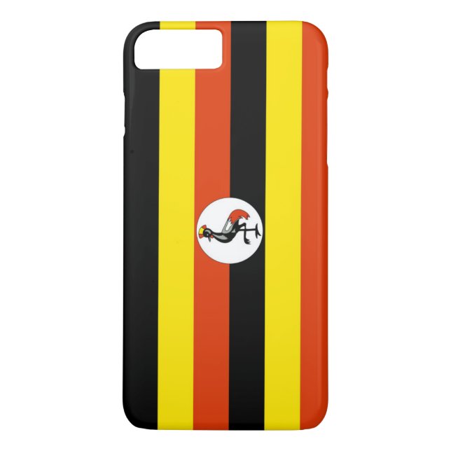 Funda De Case-Mate Para iPhone Bandera de Uganda (Reverso)