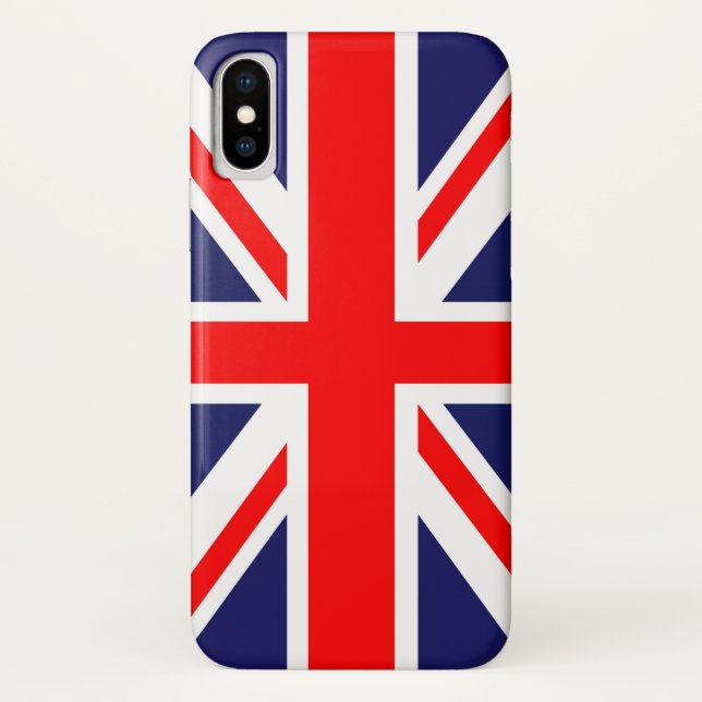 Funda De Case-Mate Para iPhone Bandera de Union Jack (Reverso)