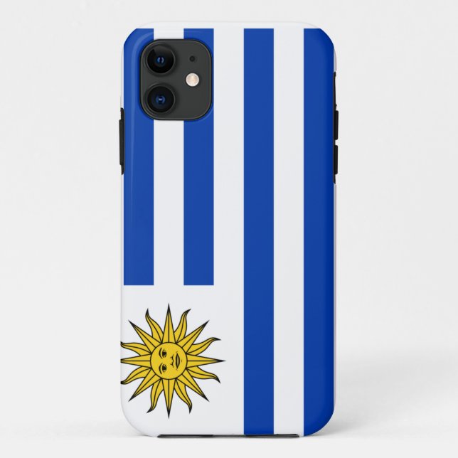 Funda De Case-Mate Para iPhone Bandera de Uruguay (Reverso)