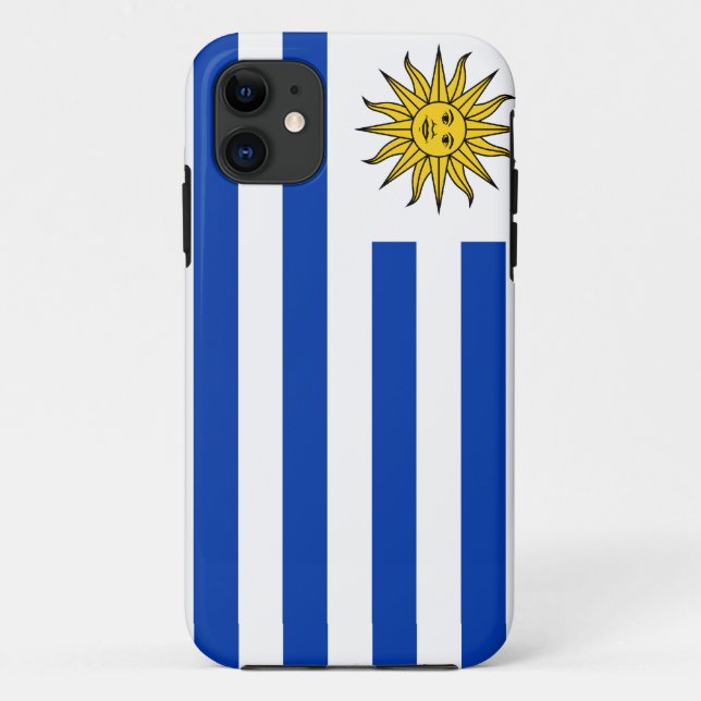 Funda De Case-Mate Para iPhone Bandera de Uruguay (Reverso)