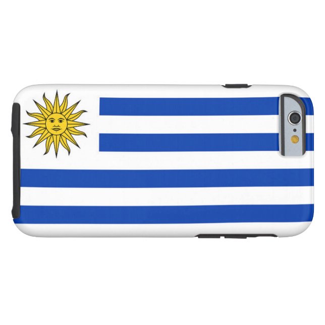 Funda De Case-Mate Para iPhone Bandera de Uruguay (Reverso Horizontal)
