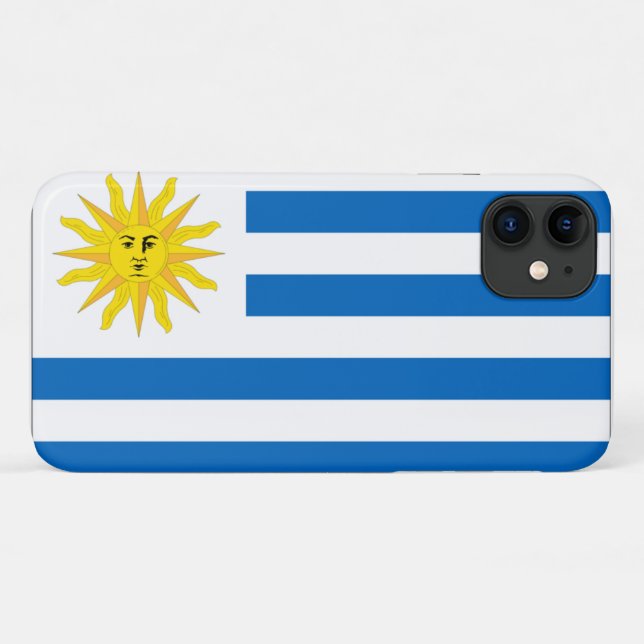 Funda De Case-Mate Para iPhone bandera de Uruguay (Reverso (horizontal))