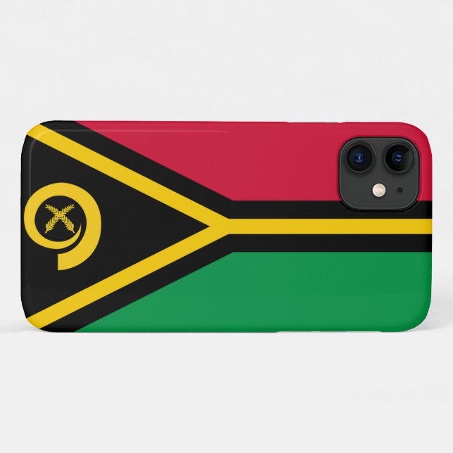 Funda De Case-Mate Para iPhone Bandera de Vanuatu (Reverso (horizontal))