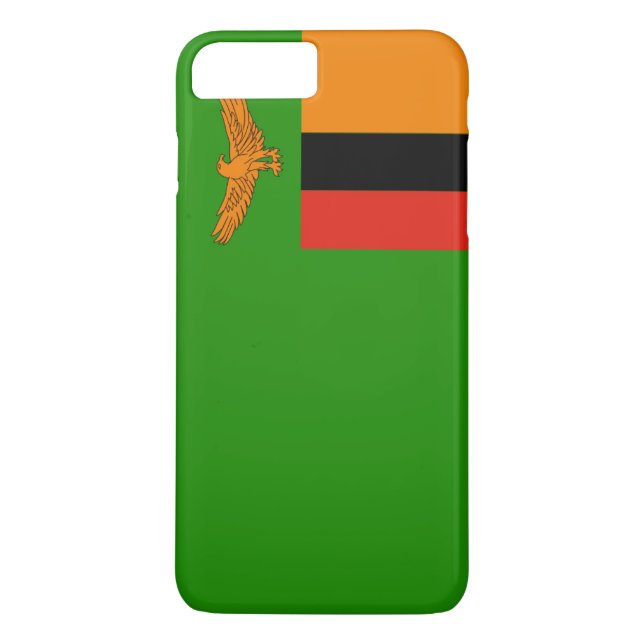 Funda De Case-Mate Para iPhone Bandera de Zambia (Reverso)