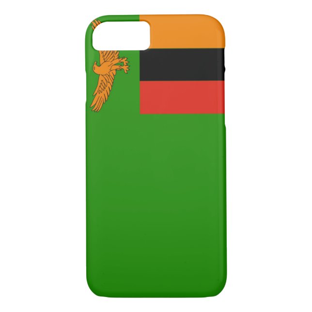 Funda De Case-Mate Para iPhone Bandera de Zambia (Reverso)