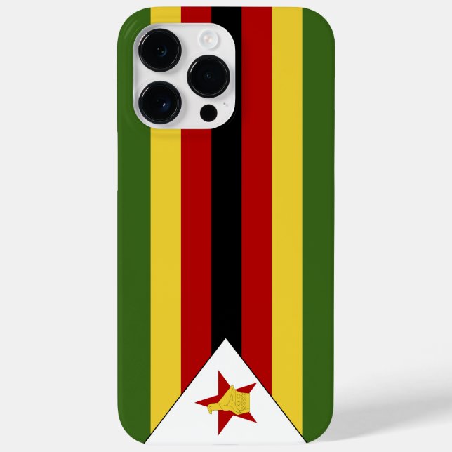 Funda De Case-Mate Para iPhone Bandera de Zimbabue (Reverso)
