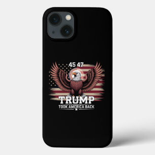 Funda Para iPhone 13 Bandera del águila de América del presidente 45º 4