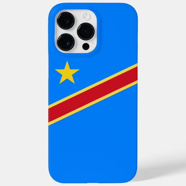 Funda De Case-Mate Para iPhone Bandera del Congo (Reverso)