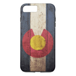 title_seo2 Bandera del estado de Colorado en grano de madera