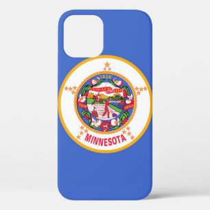 Funda Para iPhone 12 Bandera del Estado de Minnesota