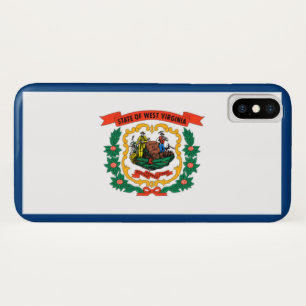 Funda Para iPhone X Bandera del Estado de Virginia Occidental