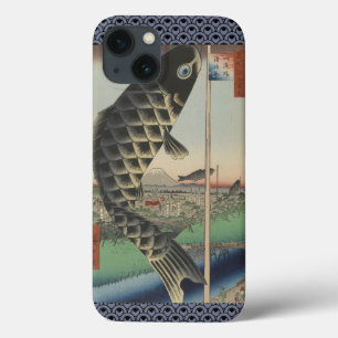 Funda Para iPhone 13 Bandera del Festival de Peces Koi Japoneses Hirosh