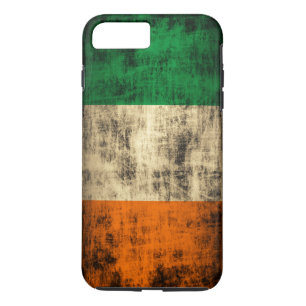 Funda Para iPhone 8 Plus/7 Plus Bandera del irlandés del Grunge del vintage