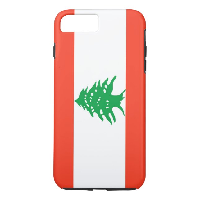 Funda De Case-Mate Para iPhone Bandera del Líbano (Reverso)