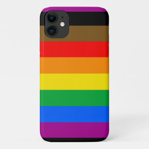 Funda Para iPhone 11 Bandera del Orgullo Arcoíris de Filadelfia