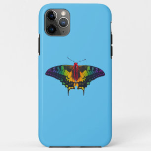 Funda Para iPhone 11 Pro Max Bandera del Orgullo Arcoiris Mariposa Tradicional