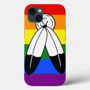 Funda Para iPhone 13 bandera del orgullo de dos espíritus de SlipperyJo