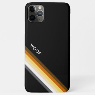 Funda Para iPhone 11 Pro Max Bandera del Orgullo de Oso Elegante WOOF