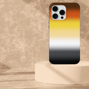 Funda Para iPhone 15 Pro Max Bandera del Orgullo del oso gay degradado - Bander