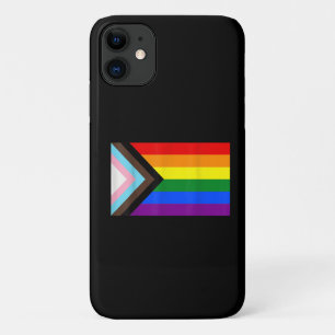 Funda Para iPhone 11 Bandera del Orgullo del Progreso LGBT-camiseta
