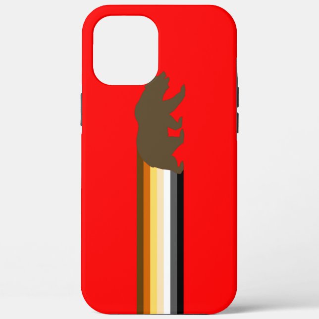 Funda De Case-Mate Para iPhone Bandera del orgullo gay (Reverso )