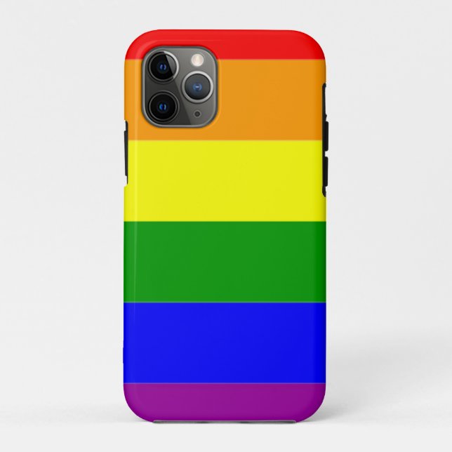 Funda De Case-Mate Para iPhone Bandera del Orgullo Gay (Reverso)