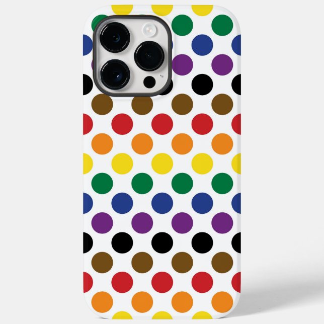 Funda De Case-Mate Para iPhone Bandera del Orgullo Iris de Filadelfia (Reverso )