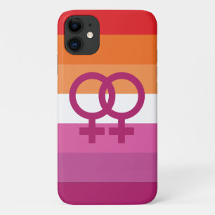 Funda Para iPhone 11 Bandera del Orgullo Lesbiana WLW