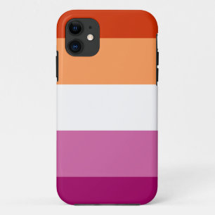 Funda Para iPhone 11 Bandera del Orgullo Lesbiano LGBTQ