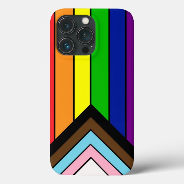 Funda De Case-Mate Para iPhone Bandera del Orgullo LGBTQIA+ (Reverso )