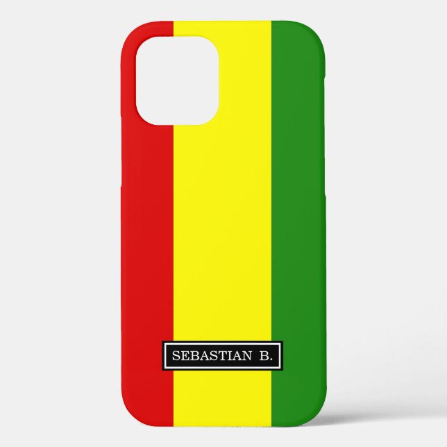 Funda De Case-Mate Para iPhone Bandera del Orgullo Rastafario (Reverso )