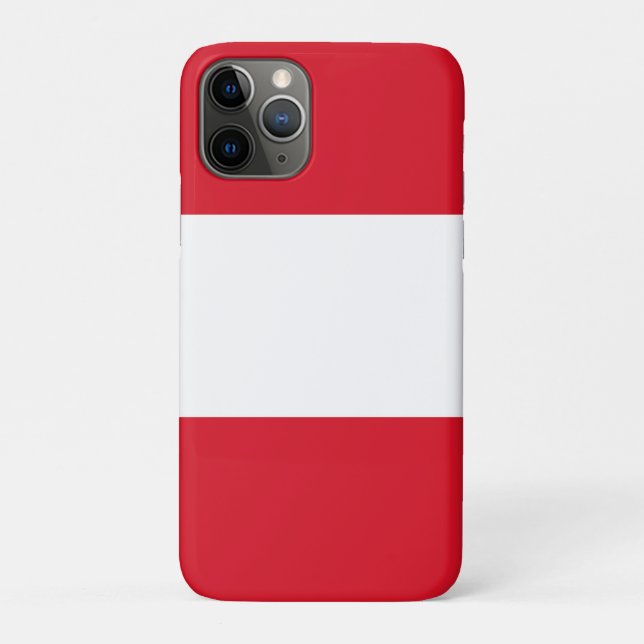 Funda De Case-Mate Para iPhone Bandera del Perú (Reverso)